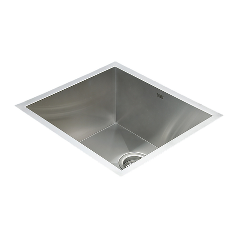 510x450mm Handmade Stainless Steel Undermount / Topmount Kitchen Laundry Sink with Waste
