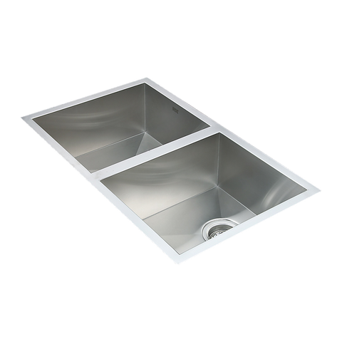 770x450mm Handmade Stainless Steel Undermount / Topmount Kitchen Sink with Waste