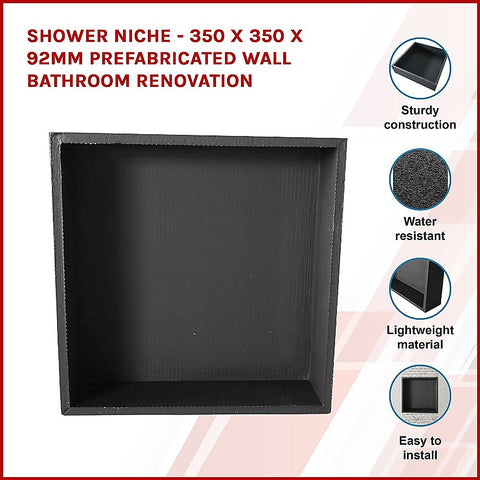 Shower Niche - 350 x 350 x 92mm Prefabricated Wall Bathroom Renovation