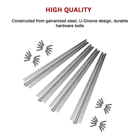 Sliding Gate Hardware Accessories Kit - 4m Track