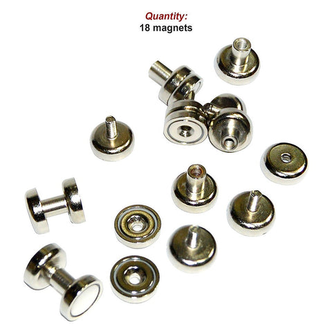 18 x 16mm 5kg Countersunk Pot Magnet | Rare Earth Latch Door Drawer Cabinet