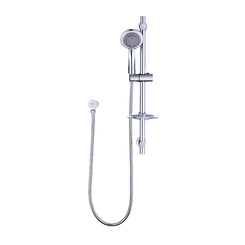 Hand Held Shower Rail Soap Dish Bathroom Set