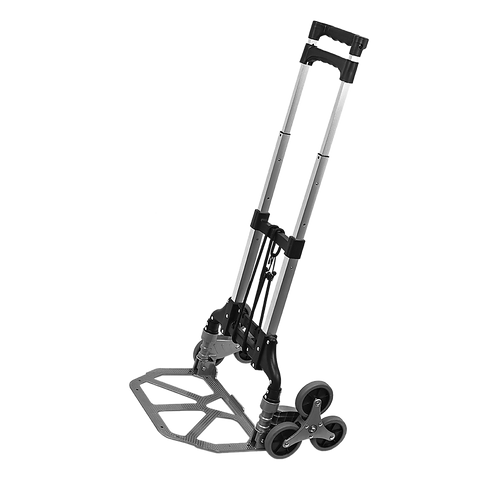 Stair Climbing Trolley 6 Wheels Aluminium Folding Hand Cart Climb Steps
