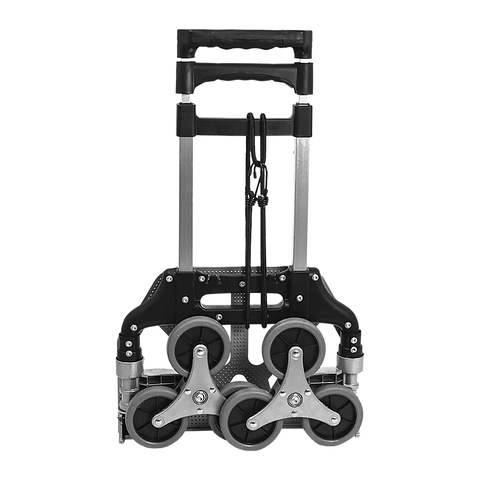 Stair Climbing Trolley 6 Wheels Aluminium Folding Hand Cart Climb Steps