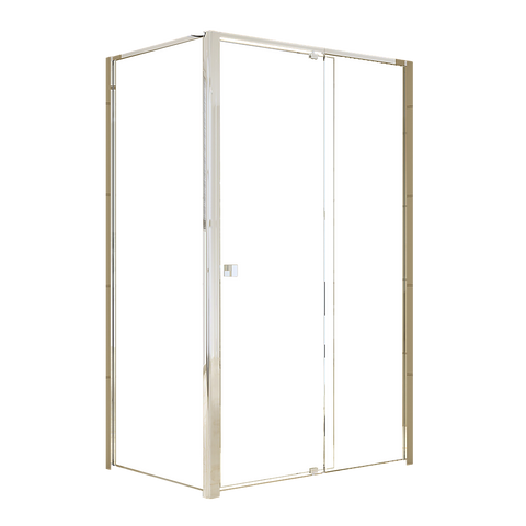 Semi Frameless Shower Screen (114~122)x 195cm & (98~101)x195cm Side AS/NZS Glass