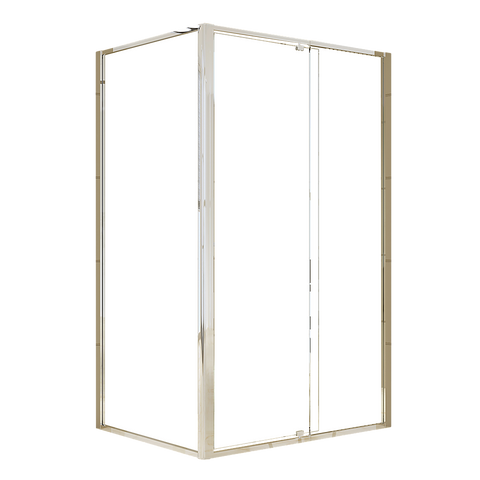 Semi Frameless Shower Screen (114~122)x 195cm & (89~92)x 195cm Side AS/NZS Glass
