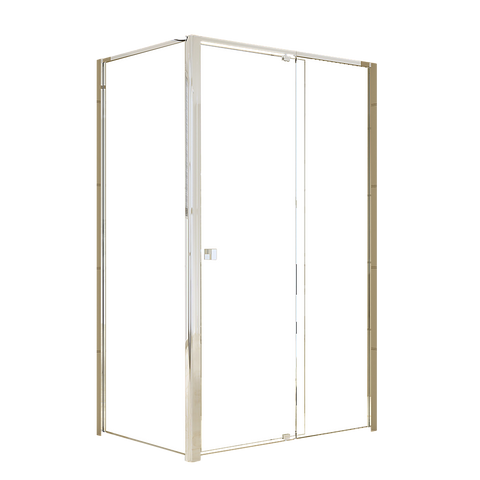 Semi Frameless Shower Screen (114~122)x 195cm & (77~80)x 195cm Side AS/NZS Glass