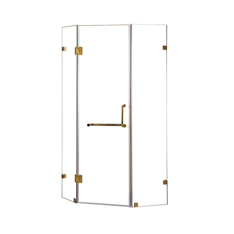 900 x 900mm Frameless 10mm Glass Shower Screen By Della Francesca