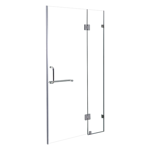 120 x 200cm Wall to Wall Frameless Shower Screen 10mm Glass By Della Francesca