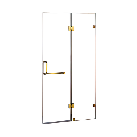 110 x 200cm Wall to Wall Frameless Shower Screen 10mm Glass By Della Francesca