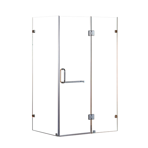 1100 x 900mm Frameless 10mm Glass Shower Screen By Della Francesca