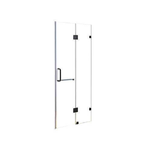 110 x 200cm Wall to Wall Frameless Shower Screen 10mm Glass By Della Francesca