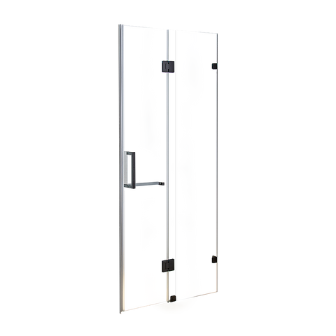 120 x 200cm Wall to Wall Frameless Shower Screen 10mm Glass By Della Francesca