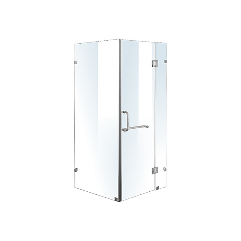 1000 x 800mm Frameless 10mm Glass Shower Screen By Della Francesca