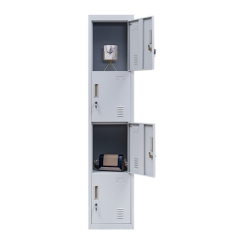 4-Door Vertical Locker for Office Gym Shed School Home Storage