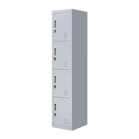 4-Door Vertical Locker for Office Gym Shed School Home Storage