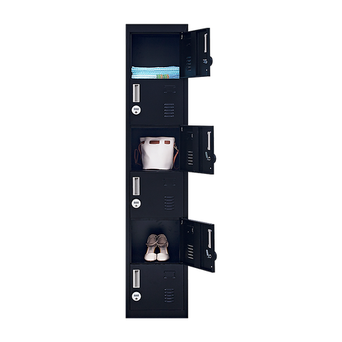 6-Door Locker for Office Gym Shed School Home Storage