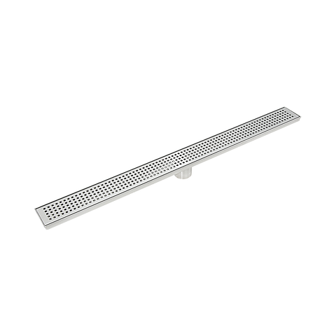 800mm Bathroom Shower Stainless Steel Grate Drain w/Centre outlet Floor Waste