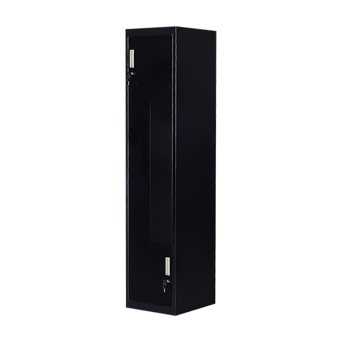 Black Two-Door L-shaped Office Gym Shed Storage Lockers