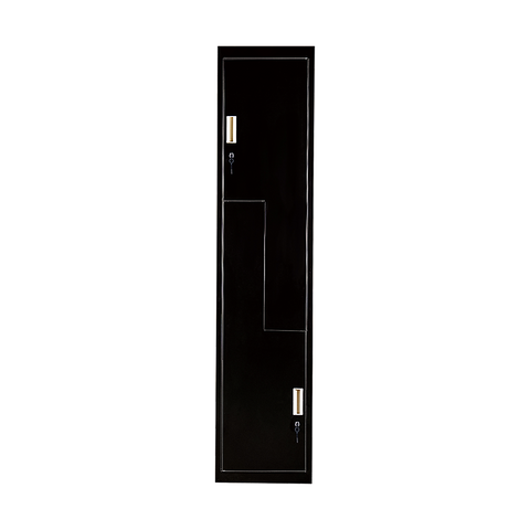 Black Two-Door L-shaped Office Gym Shed Storage Lockers