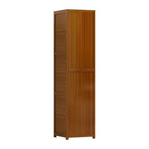 Bamboo Shelf Bookcase Display Storage Rack Stand Livingroom Bedroom