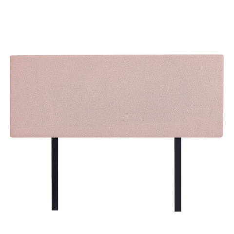 Linen Fabric Queen Bed Deluxe Headboard Bedhead - Pale Pink