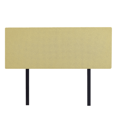 Linen Fabric Queen Bed Deluxe Headboard Bedhead - Sulfur Yellow