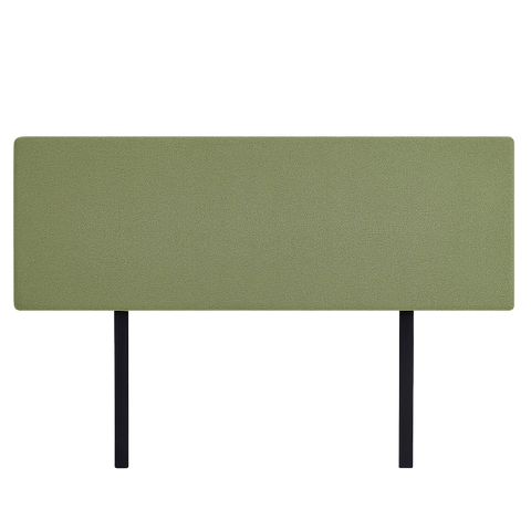 Linen Fabric King Bed Deluxe Headboard Bedhead - Olive Green