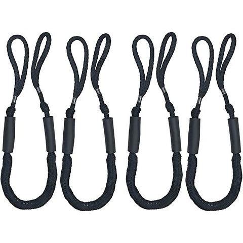 4 Pack Marine Bungee Dock Line Boat Mooring Rope Anchor Cord Stretch