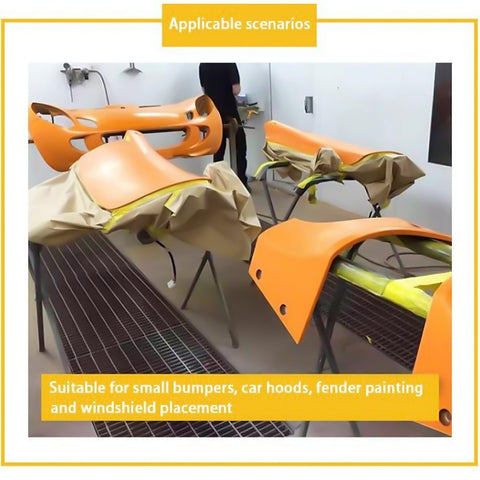 2x Fender Work Bench Panel Stand Curved Legs Panel Repair Beating Spray Painting