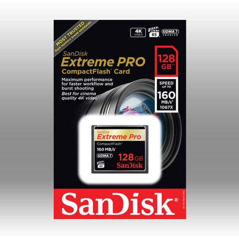 SanDisk Extreme Pro CFXP 128GB CompactFlash 160MB/s