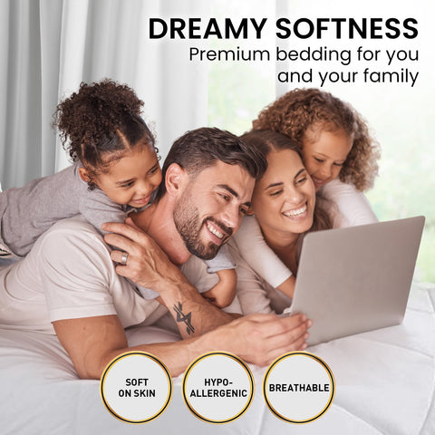 Laura Hill 800GSM Microfibre Bamboo Quilt Comforter Doona - King